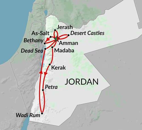 AMMAN to AMMAN (8 days) A Week in Jordan