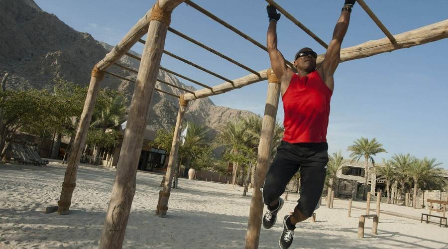 Fitness session at Zighy Bay