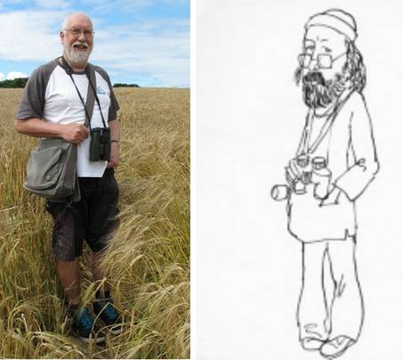 THE Paul Dukes. Drawing by Bryan Bland, the first entry in his Image