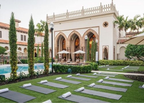 Boca Raton Resort & Club yoga mats.JPG