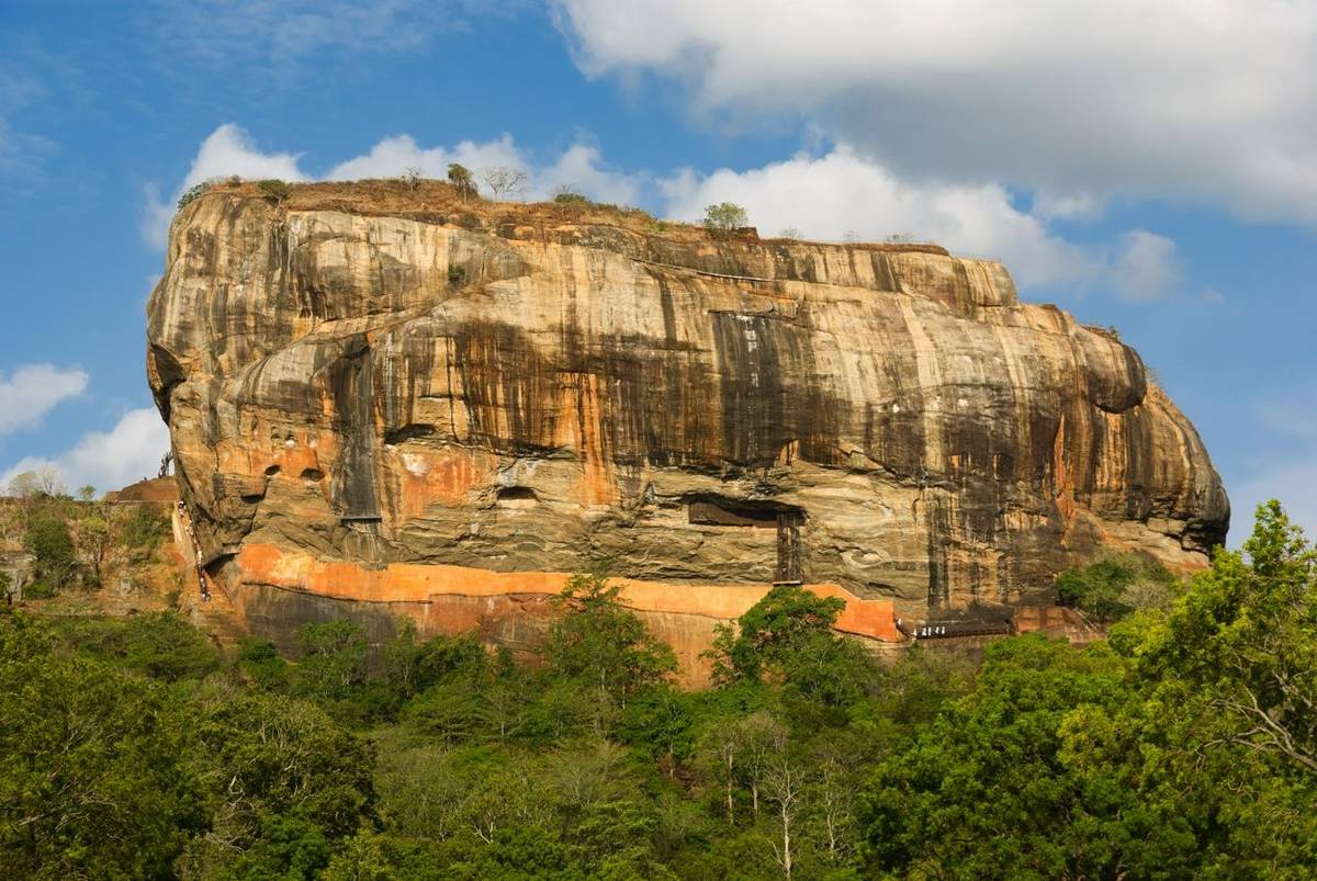 Sigiriya rock fortress ruins, Sri Lanka.