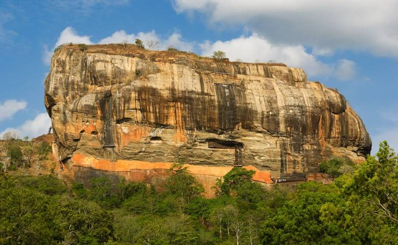 Sigiriya rock fortress ruins, Sri Lanka.
