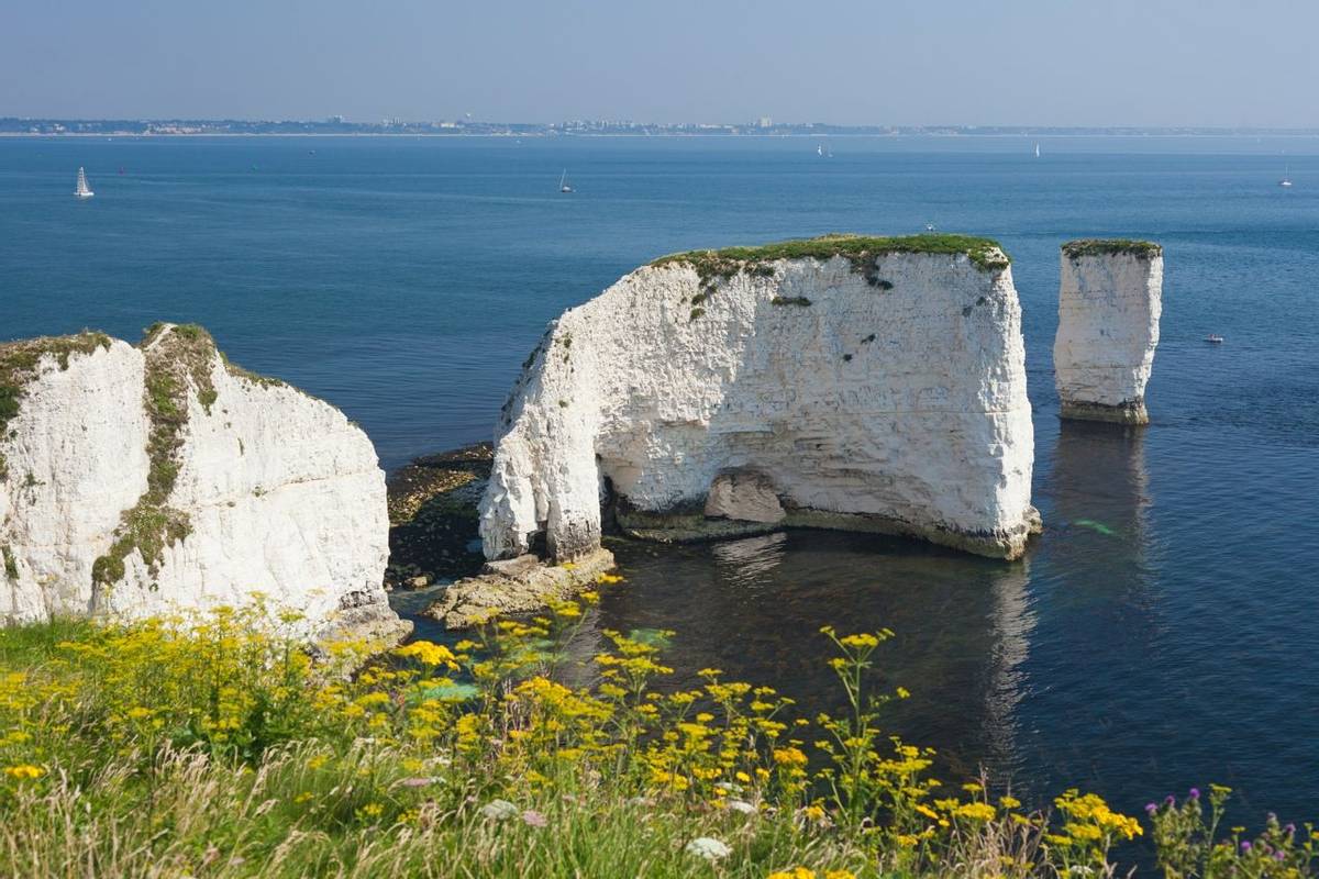 Old Harry Rocks and Bournemouth