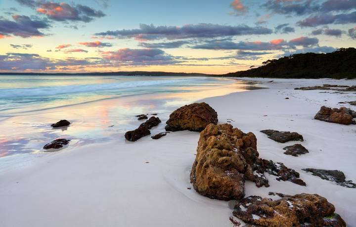 The sunrise at Hyams Beach was beautiful. Jervis Bay NSW Australia The sunrise at Hyams Beach was beautiful. Jervis Bay NSW Australia