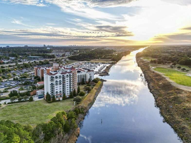 Marina Inn at Grande Dunes sunset aerial.jpg