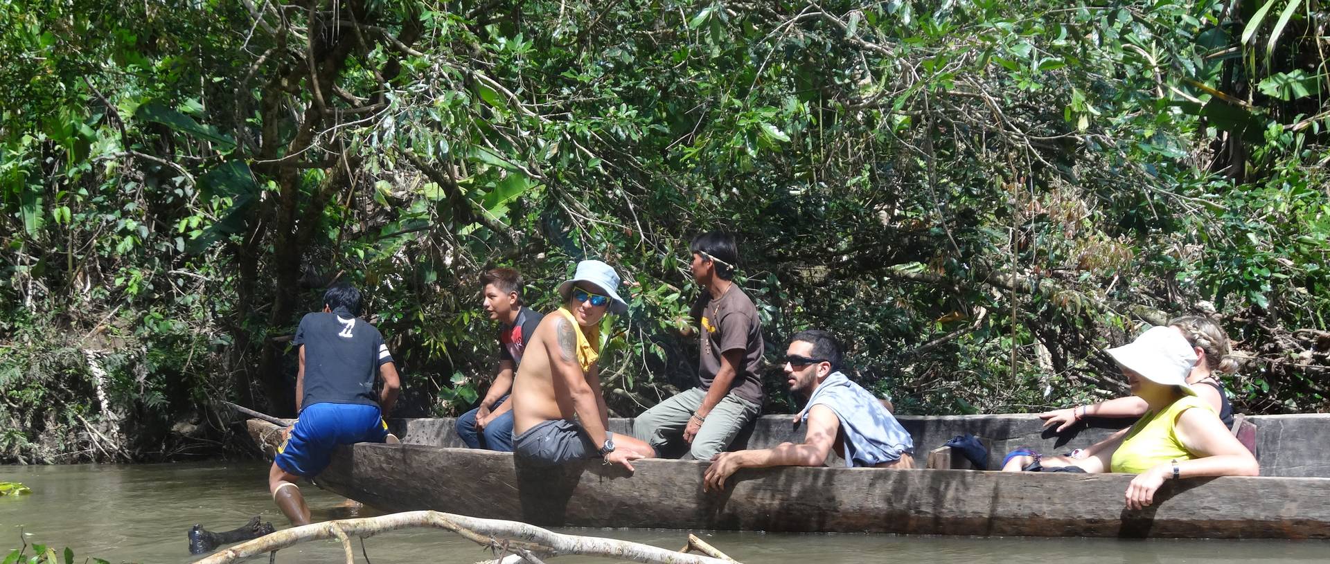 Boat Trip In The Amazon Jungle, Ecuador