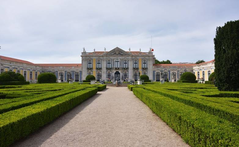 The Palace of Queluz is a Portuguese 18th-century palace located at Queluz in Sintra Municipality Lisbon District, Portugal