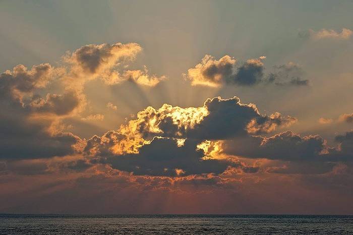 Typical Maldivian sunset