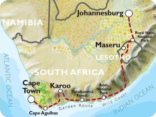 CAPE TOWN to JOHANNESBURG (17 days) South Africa & Lesotho