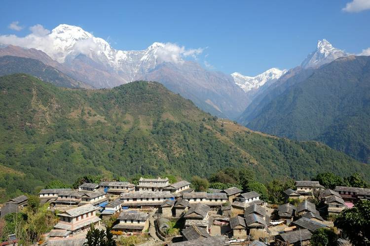 Ghandruk village on Annapurna Base Camp trek in Nepal