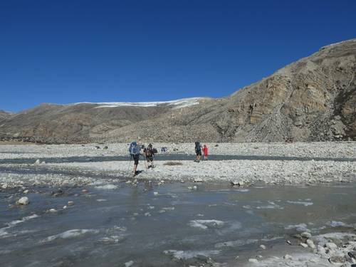 River crossing on the way to Mount Kailash viewpoint