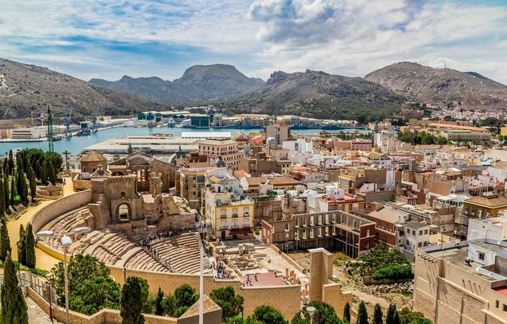 The city of Cartagena in Spain. The city of Cartagena in Spain.