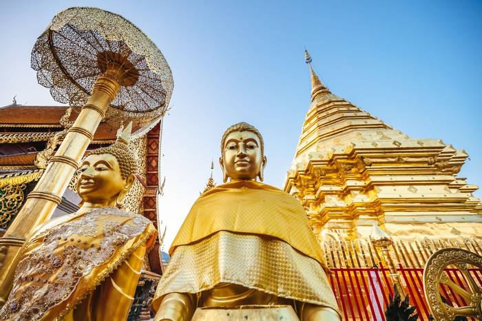 Golden Buddha statues, Wat Phra That Doi Suthep, Chiang Mai, Thailand shutterstock_1918020941.jpg