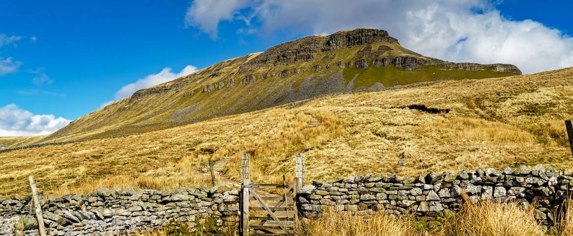 A path leading to Pen-y-ghent in the Yorkshire Dales