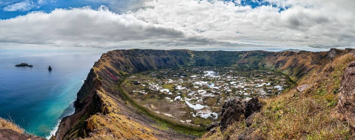 Crater of Rano Kau, Easter Island, Chile