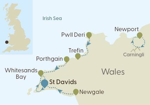 Itinerary Map - Best of the Pembrokeshire Coast