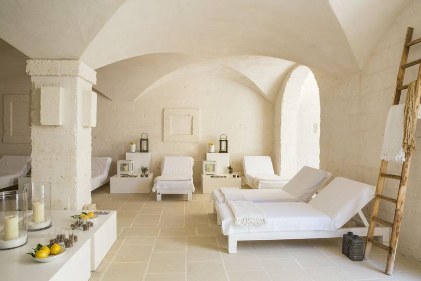 spa treatment room at Borgo Egnazia