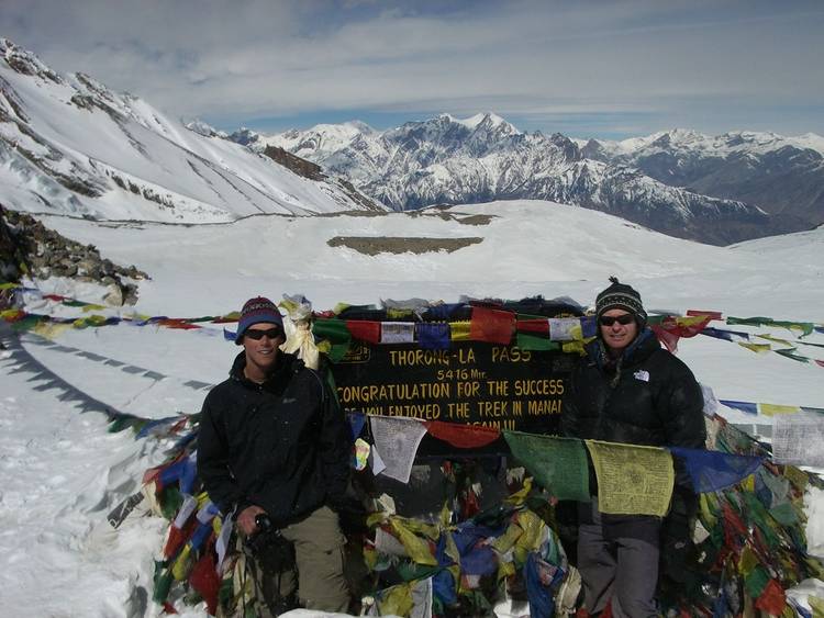 Thorung La on Half Annapurna Circuit in Nepal