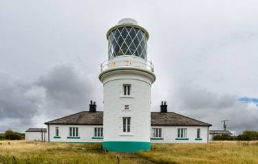 A vertical view of the St Bees Ligthouse in northern England