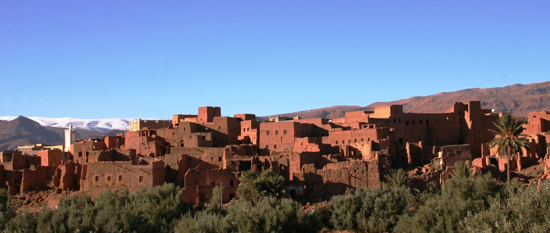 Panoramic Of Villages In Morocco
