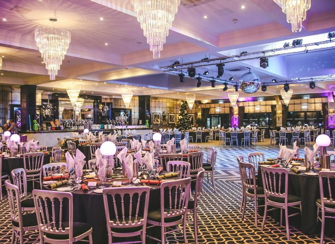 Gatsby Ballroom being used for a private christmas party