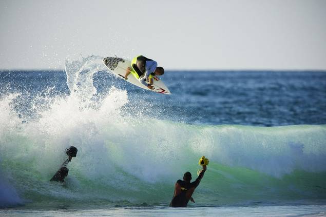 Surfing at Paradis Plage in Morocco