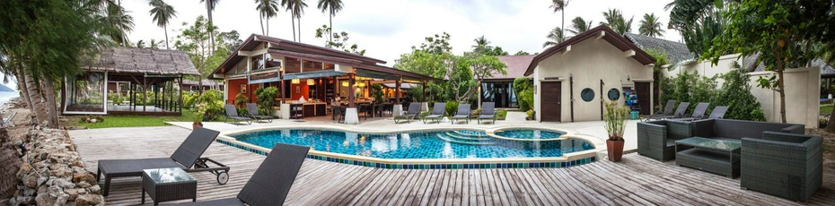 Pool area at Samahita Retreat