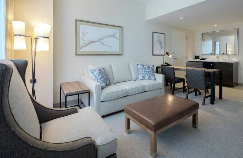 Embassy Suites by Hilton St. Augustine Beach Oceanfront Resort suite living area.jpg