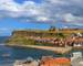 Whitby Abby on West Cliff in Whitby, England.