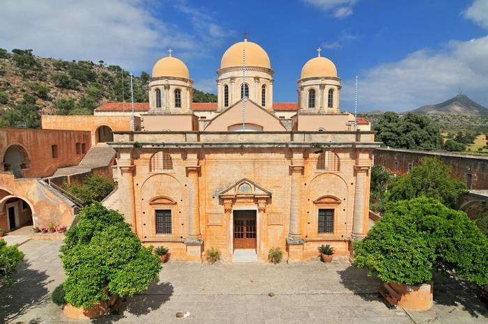 Monastery Of Agia Triada. Crete, Greece, Shutterstock 576704761