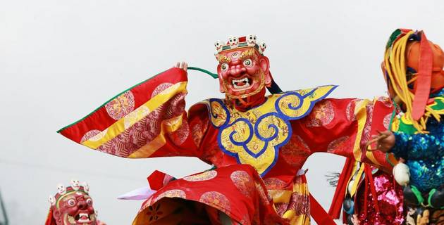 Festivals in Bhutan mask dancing 