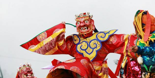 Festivals in Bhutan mask dancing 