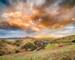 Dramatic Sunset Clouds Over Carding Mill Valley, Shropshire Hills UK
