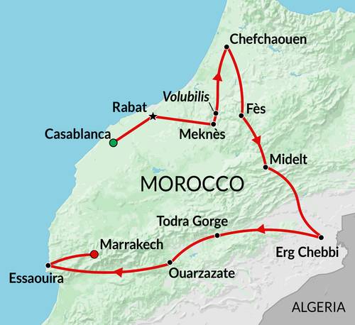 CASABLANCA to MARRAKECH (14 days) Morocco Encompassed 