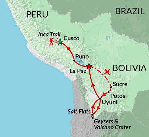 CUSCO to LA PAZ (23 days) Peru & Bolivia Encompassed 