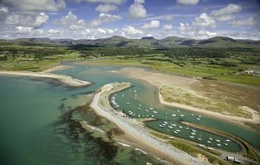 Aerial view of Shell Island
Mochras
Gwynedd
Mid 
Coastal Scenery