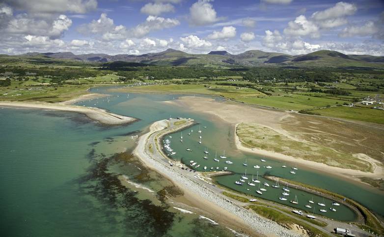 Aerial view of Shell Island
Mochras
Gwynedd
Mid 
Coastal Scenery
