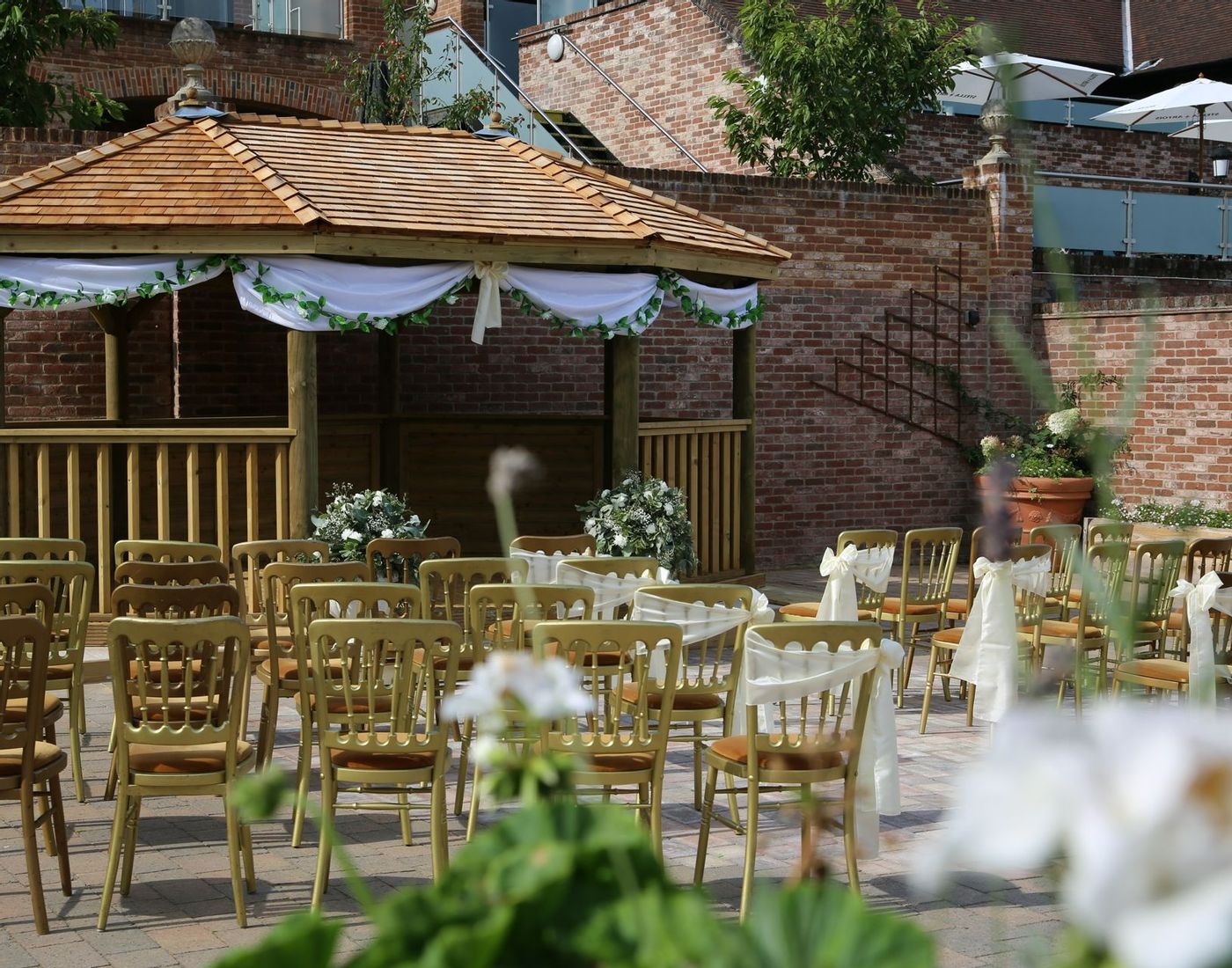 Walled Garden for summer wedding