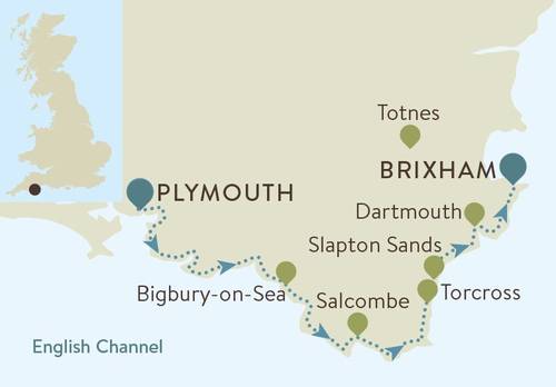 South Devon Coast Map