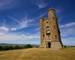 Romantic old Broadway Tower in Cotswolds, England