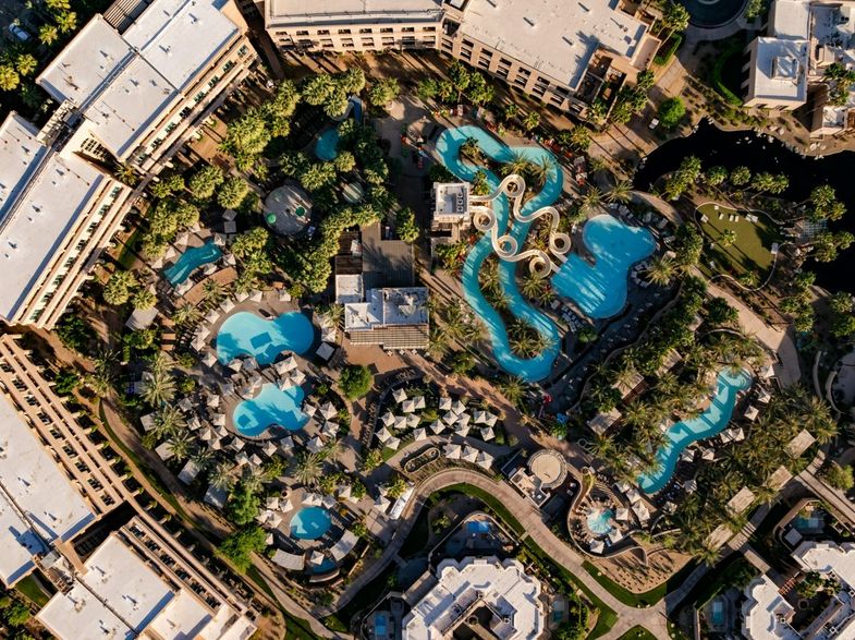Grand Hyatt Indian Wells aerial pool 3