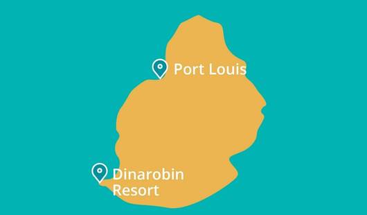 Dinarobin Resort Mauritius Map New