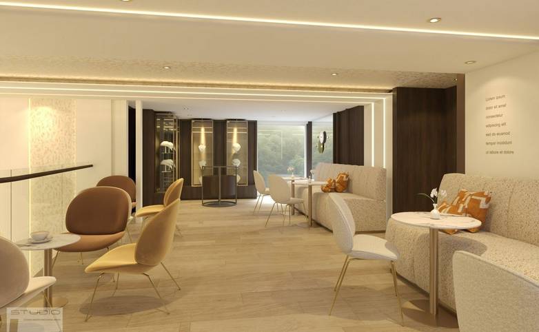 AMADEUS Aurea_ Cafe Vienna - Render Picture_Cafe Vienna of the AMADEUS Aurea - Render Picture_Lueftner Cruises_Amadeus_Studi…