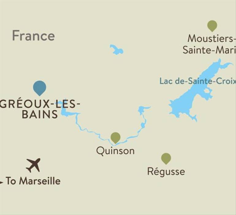 Provence Itinerary Map