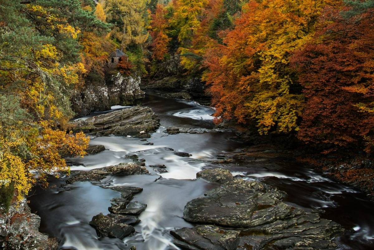 Invermoriston Autumn colours in the Scottish Highlands