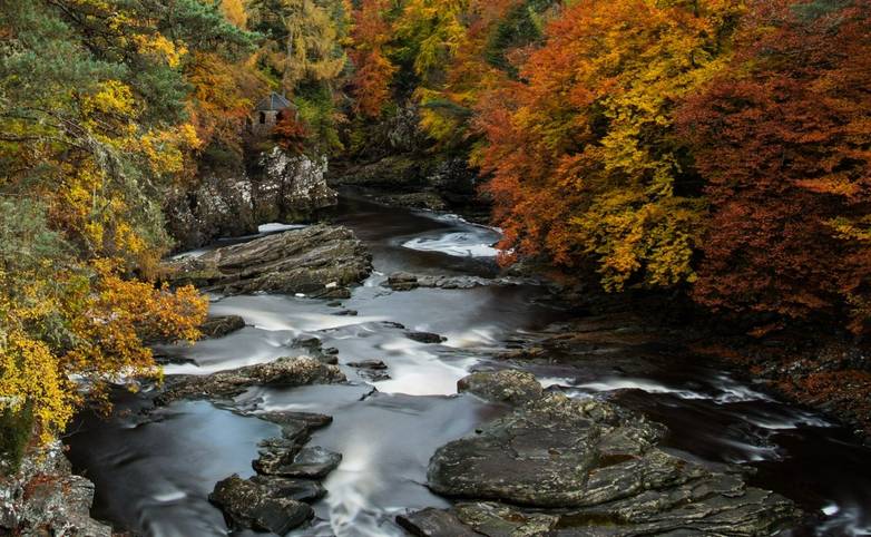 Invermoriston Autumn colours in the Scottish Highlands