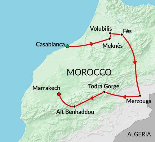 CASABLANCA to MARRAKECH (8 days) Morocco on a Shoestring