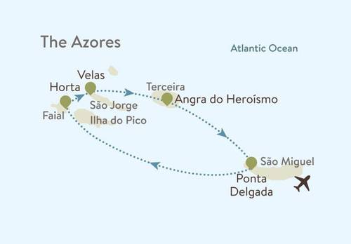 Azores Itinerary Map