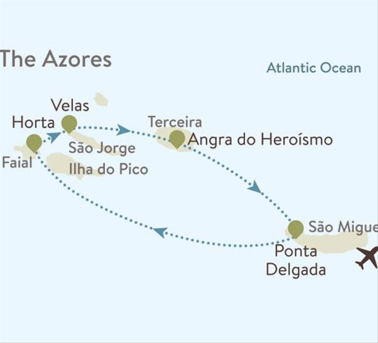 Azores Itinerary Map