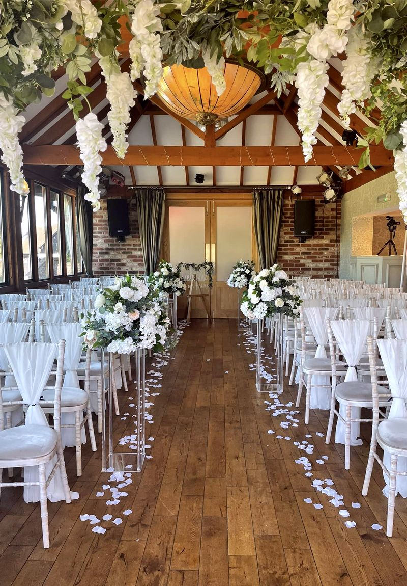 Couple surrounded fairy lights for a Winter Wedding 